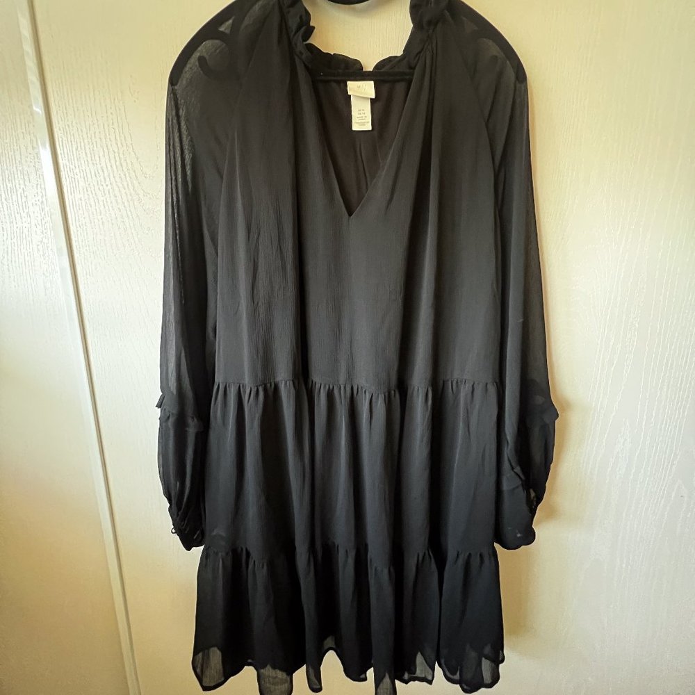 Semi-Sheer Little Black Dress